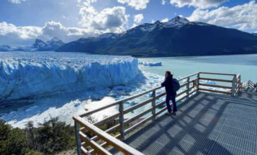 Frente al Glaciar Perito Moreno